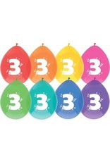 FOLAT Ballonnen 3 jaar | 8 stuks 30cm