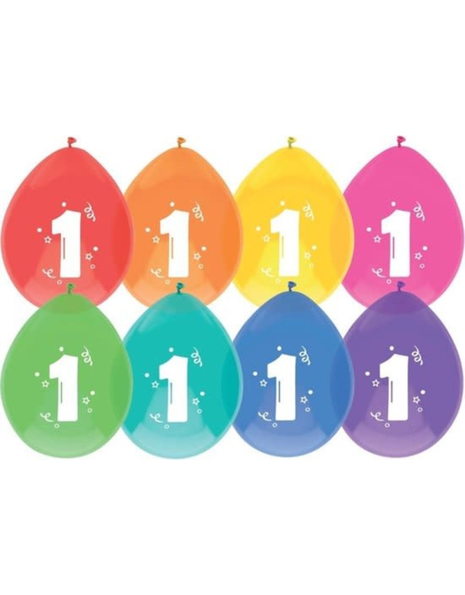 FOLAT Ballonnen 1 jaar | 8 stuks 30 cm