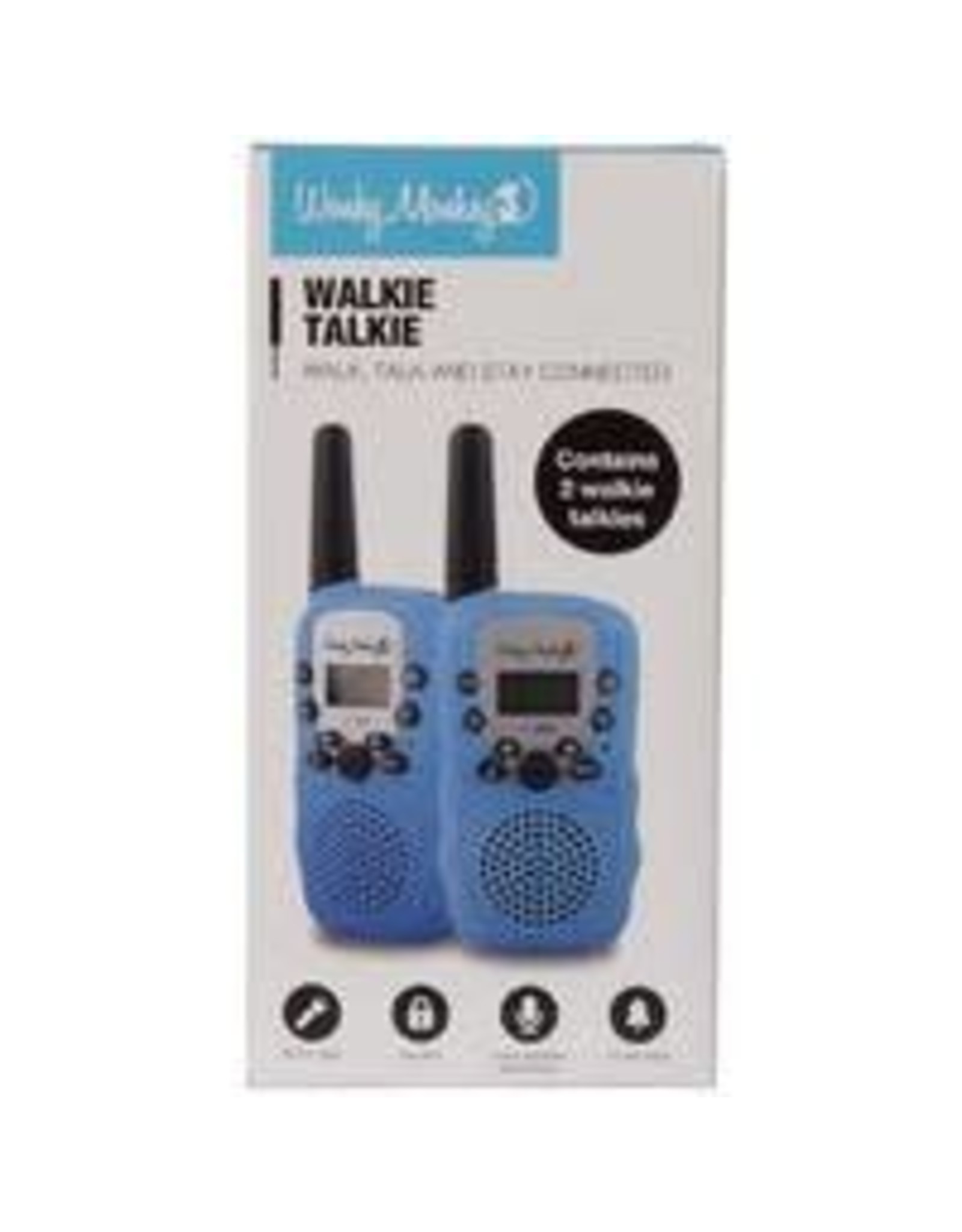 WONKY MONKEY Wonky  Monkey  Walkie Talkie  set 3 km bereik blauw