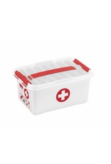 SUNWARE Q-LINE EHBO DOOS MET INZET 6L WIT ROOD 30 x 20 x 14 cm