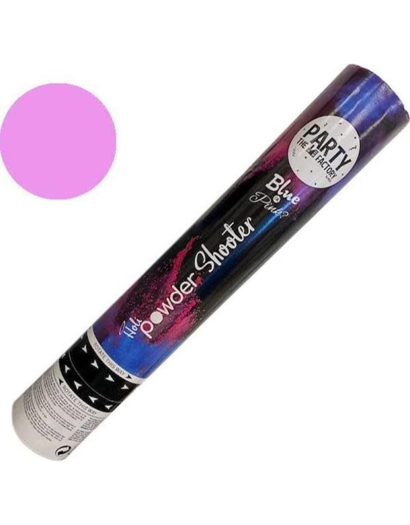 Haza Confetti Shooter Holi Poeder Blue or Pink? - Roze