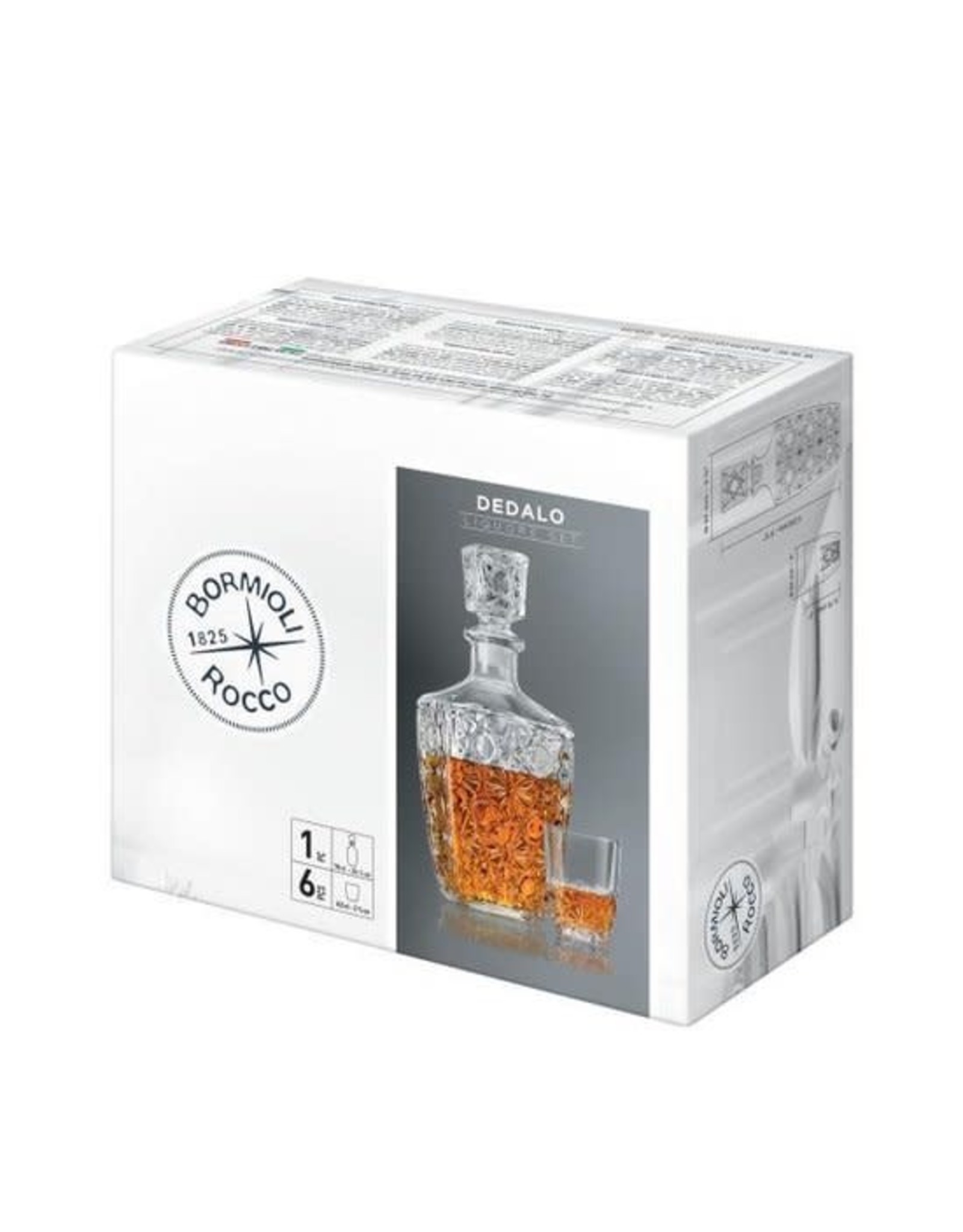 BROMIOLI Bormioli Rocco Dedalo Whiskeyset - 7-delig - Glas