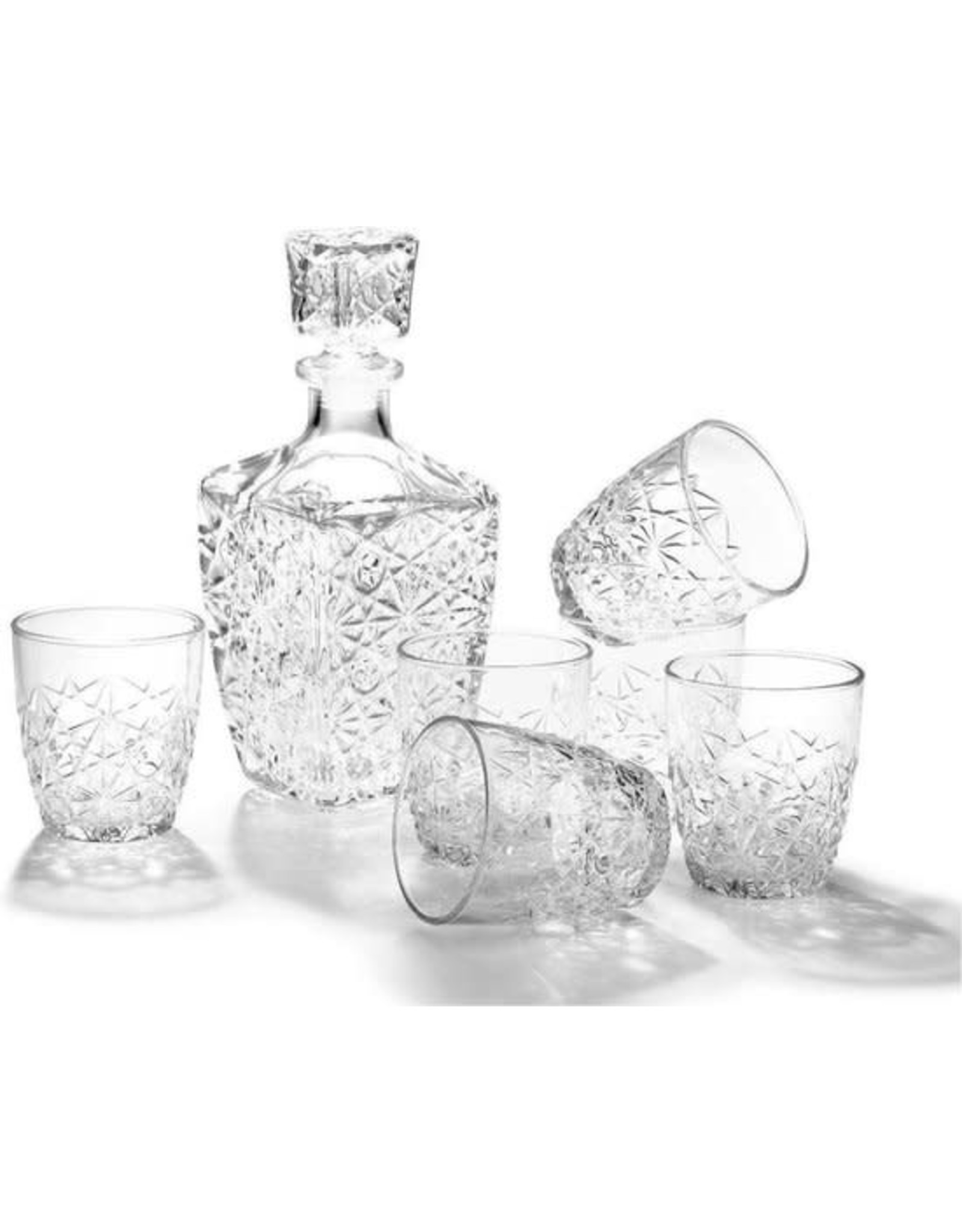 BROMIOLI Bormioli Rocco Dedalo Whiskeyset - 7-delig - Glas