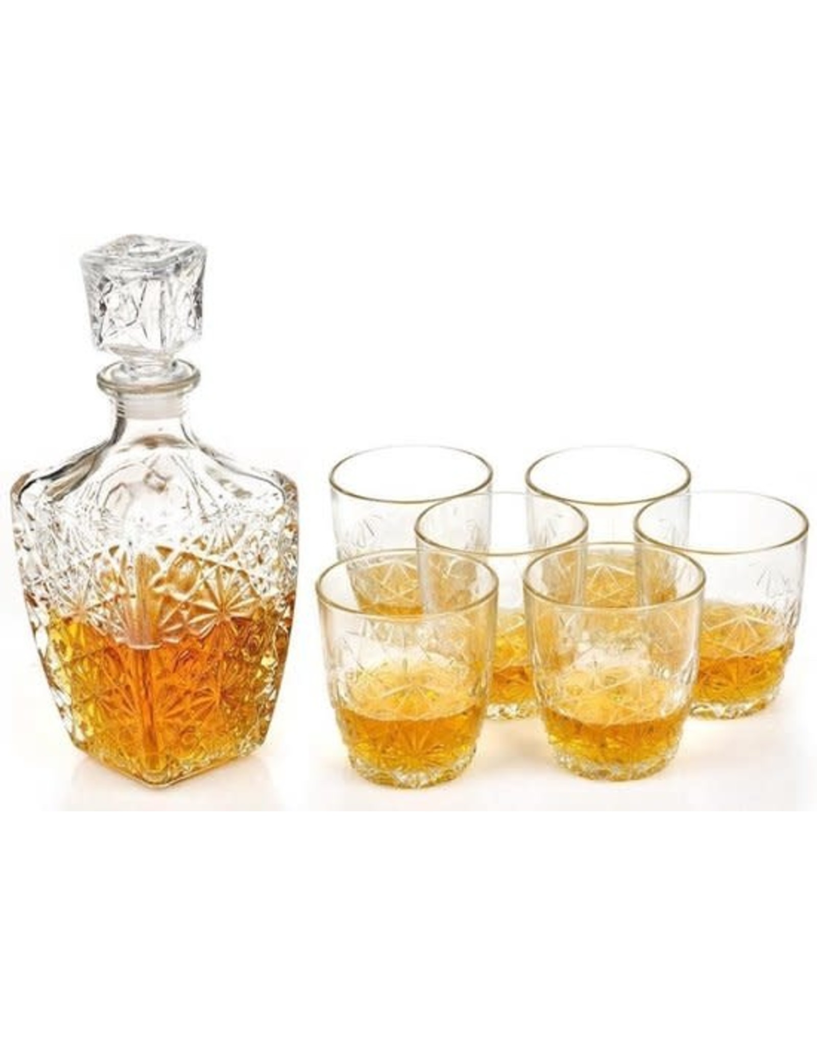 BROMIOLI Bormioli Rocco Dedalo Whiskeyset - 7-delig - Glas