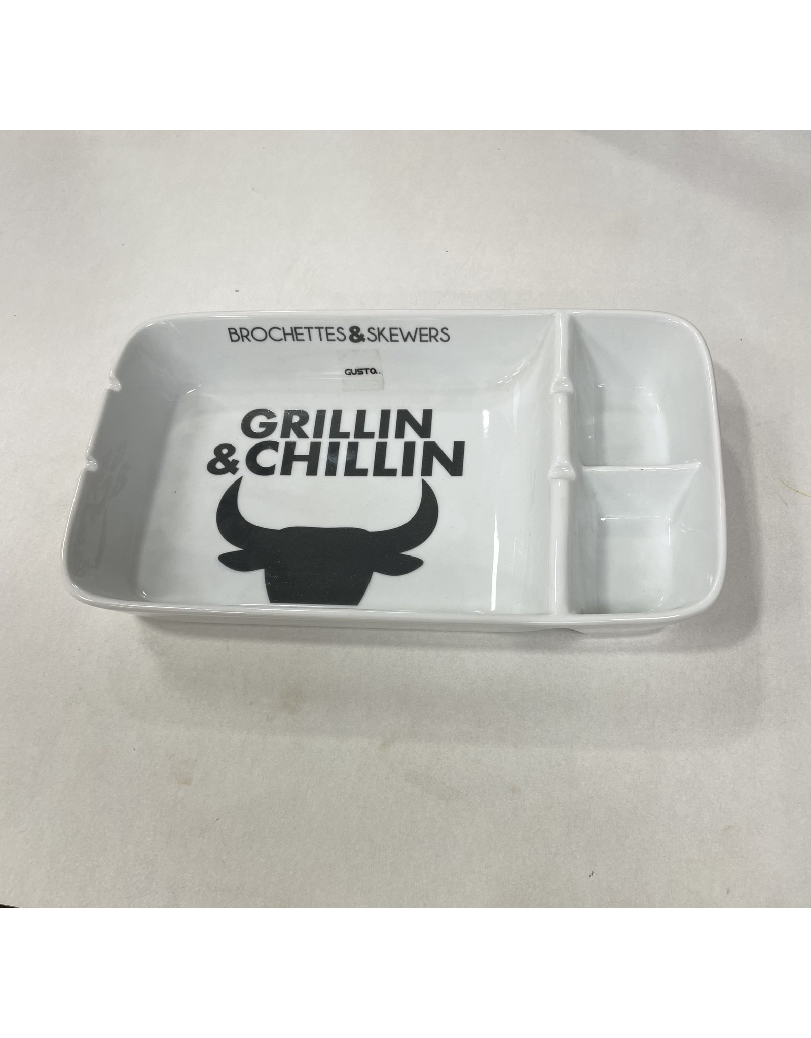 GUSTA BBQ SPIESJESBAK GRILLIN&CHILLEN 26X15CM