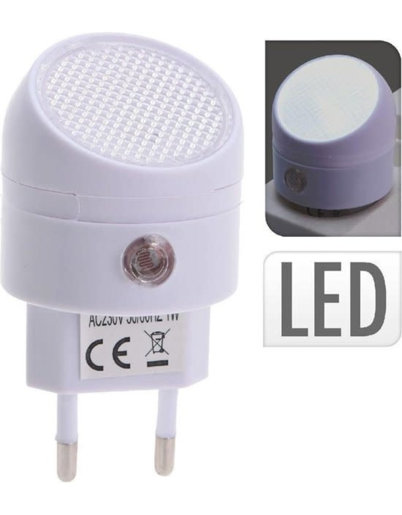 Basic LED-Nachtlamp met Sensor Wit