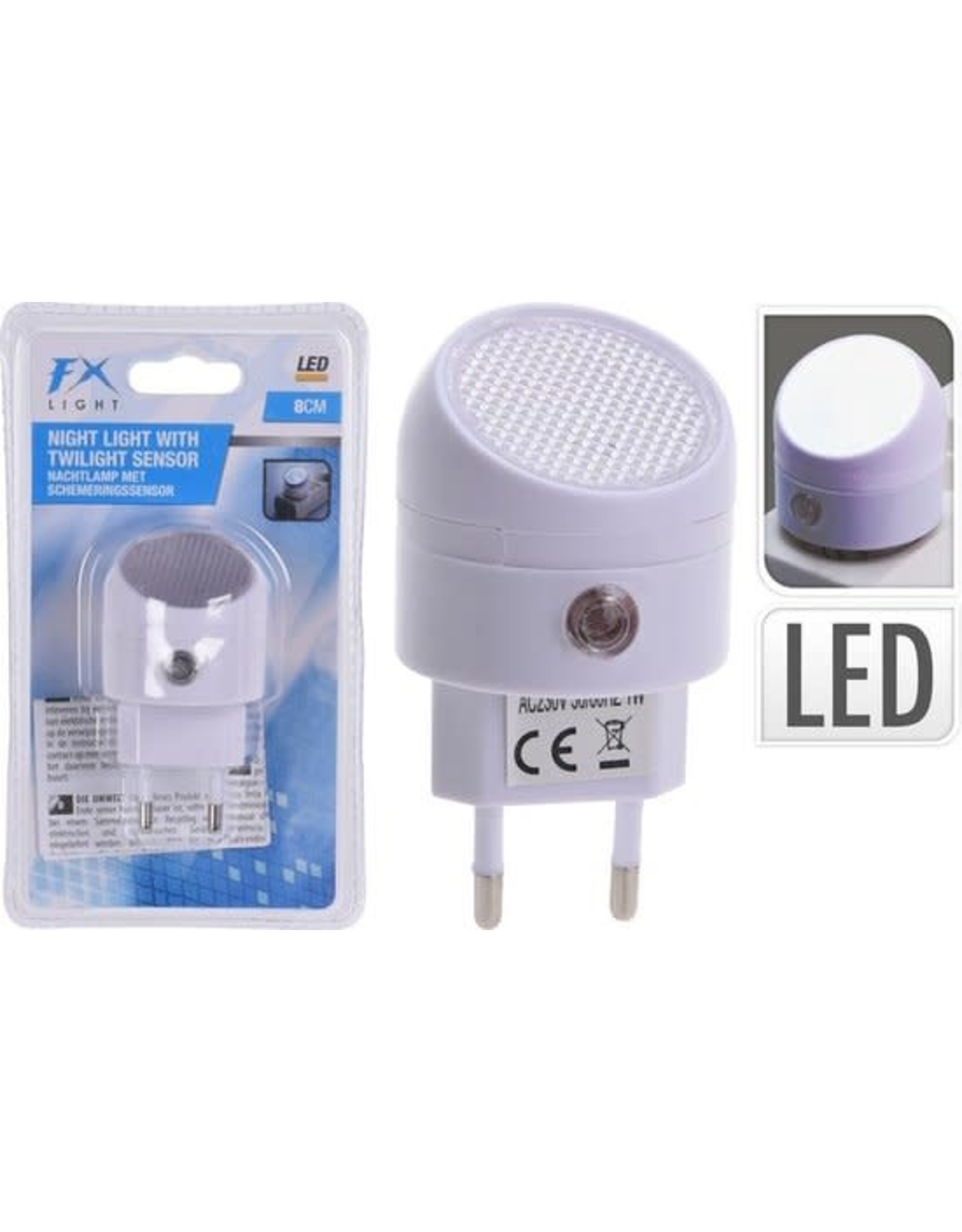 Basic LED-Nachtlamp met Sensor Wit