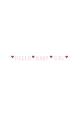 Haza Hello Baby Girl’ Roze slinger  – 1 meter