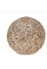 Deco Bal 20LED 20cm met glitter - Goud