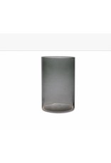 B Living Vaas Essentials Levi cylinder dark grey transp. Dark Grey H25xD18