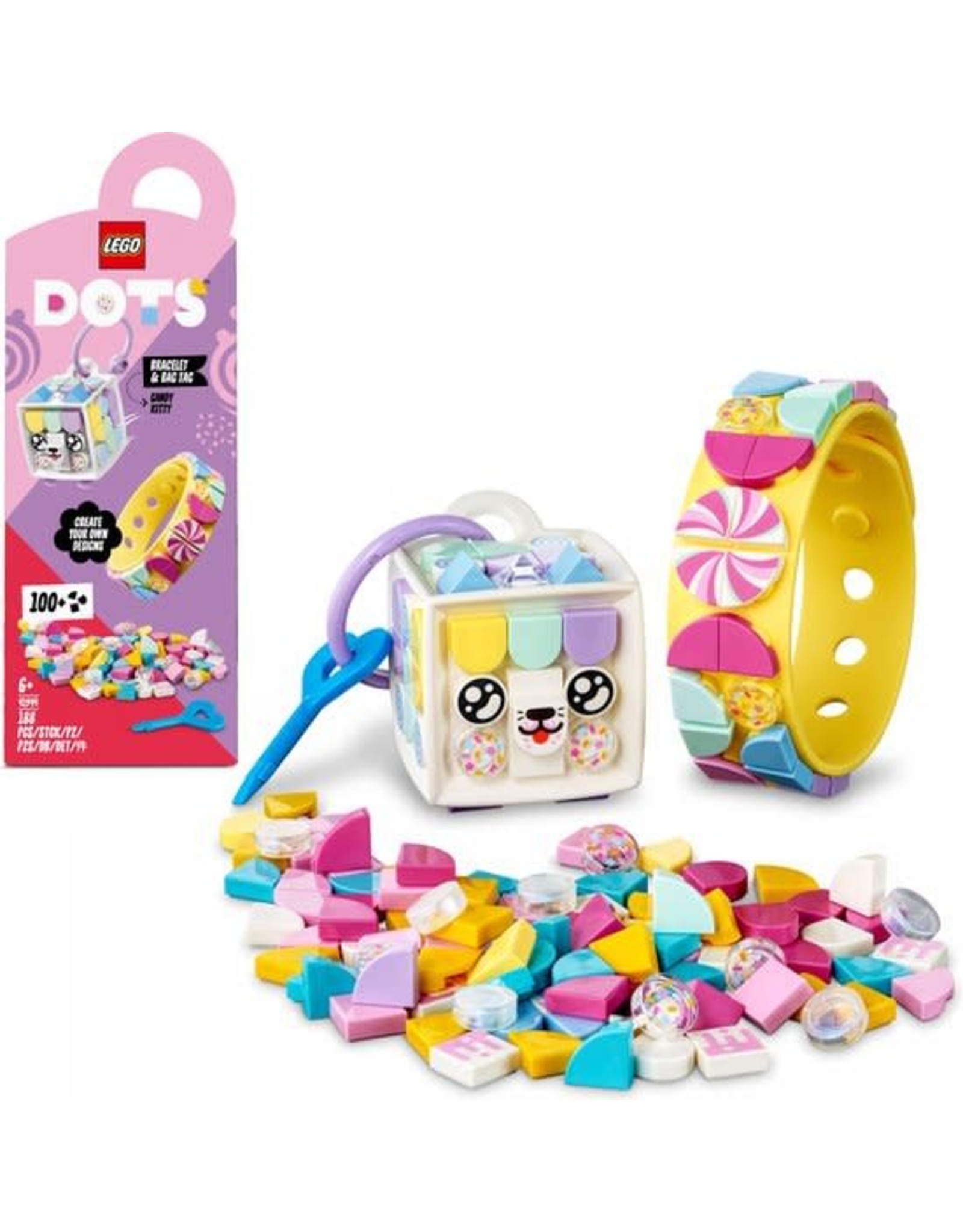 LEGO LEGO DOTS Snoepkatje Tassenhanger - 41944 Er