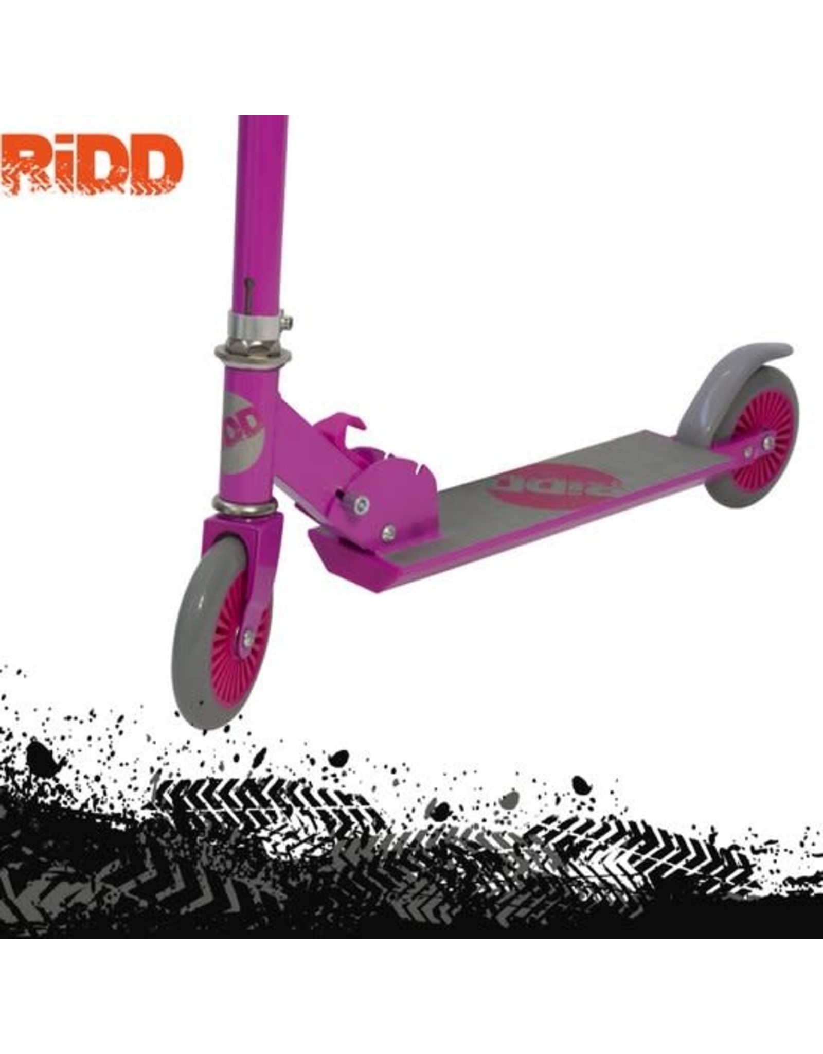 RIDD RiDD Foldable Kids Scooter - Foldable Scooter - Opvouwbare Step - ABEC-7 - Vanaf 5 jaar - 125 mm PU Wheels - Voetrem - Pink - Roze