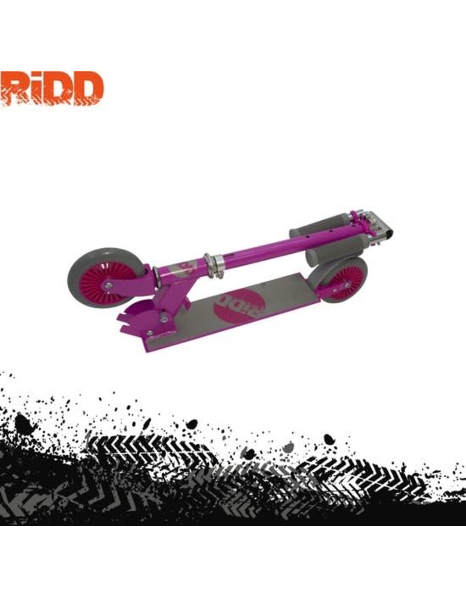 RIDD RiDD Foldable Kids Scooter - Foldable Scooter - Opvouwbare Step - ABEC-7 - Vanaf 5 jaar - 125 mm PU Wheels - Voetrem - Pink - Roze