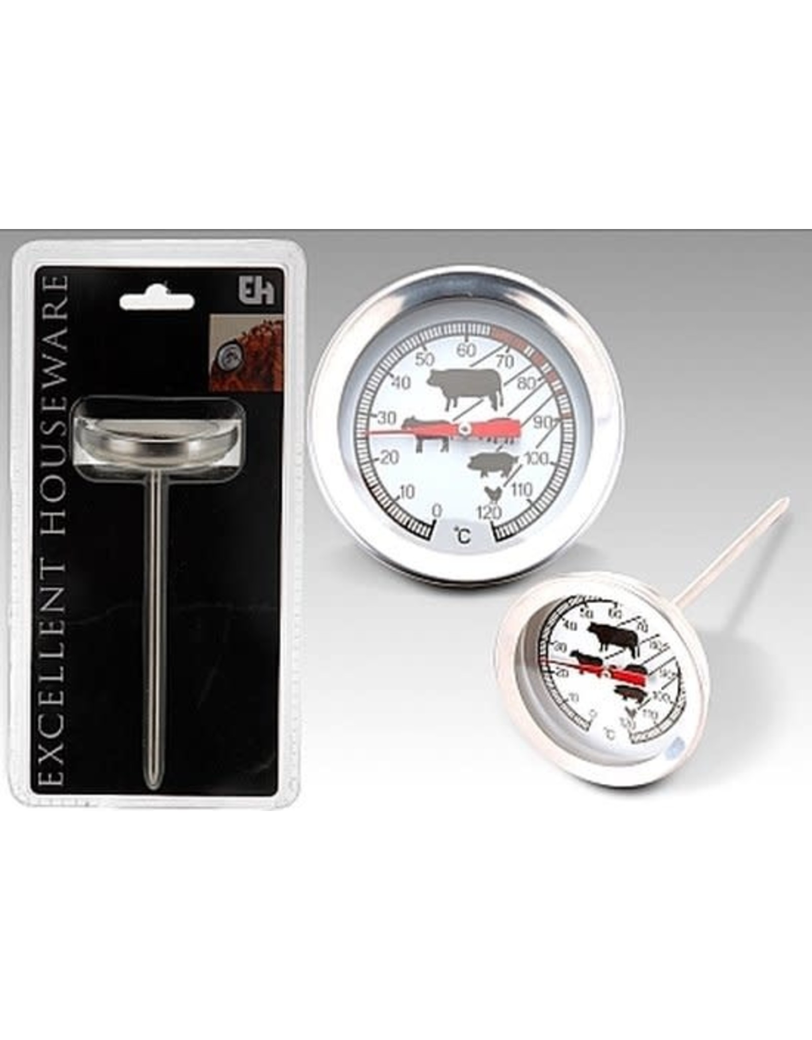 EXCELLENT HOUSEWARE Vleesthermometer rvs