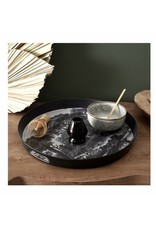 Home Deco Dienblad/Serveerblad  Melamine  Black Forest  38 cm  rond