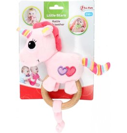 TOI TOYS LITTLE STARS Baby rammelaar bijtring Eenhoorn