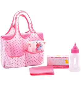 JOHNTOYS Baby Rose Luiertas met accessoires