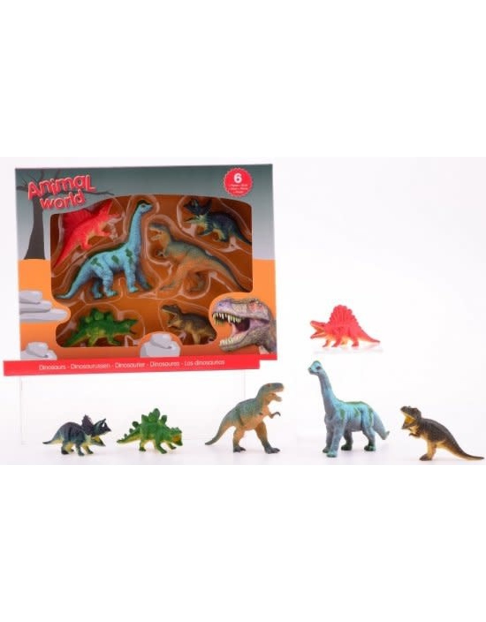 JOHNTOYS Animal World dinosaurus assortiment in doos