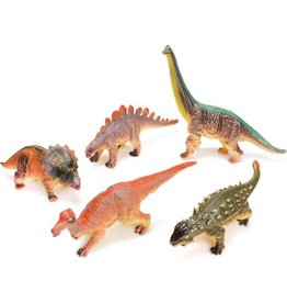 JOHNTOYS Animal World Dinosaurussen soft  26-38 cm 6 assorti