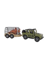 Dino World Dinoworld DIY 4x4 auto met trailer 33cm