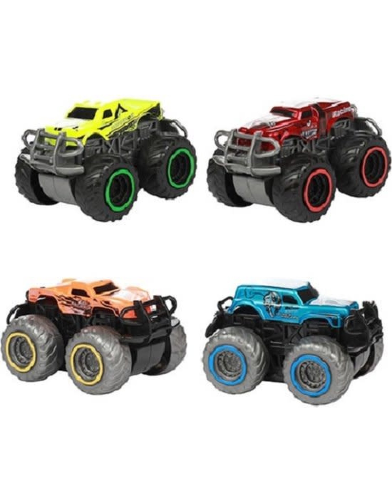 TOI TOYS Monster trucks set-Toi-Toys Cars and Trucks Monstertruck afschieter (20154Z-ASS)