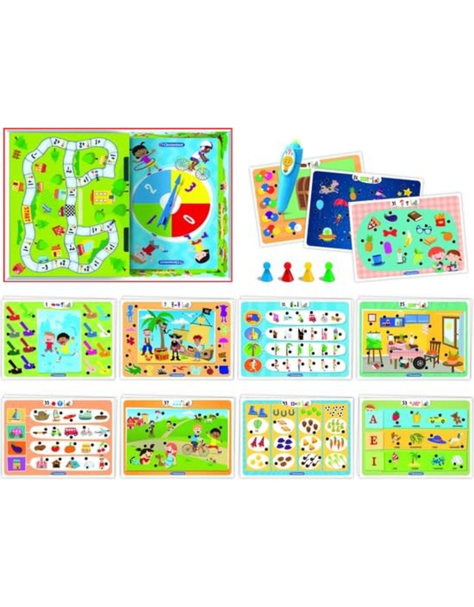 CLEMENTONI Education Clementoni - Interactieve Pen 1000 Quiz - Met Bordspel - Educatief Speelgoed 3-6 Jaar