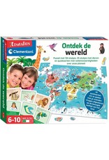 CLEMENTONI Clementoni Klassieke Educatieve Spellen - Ontdek de Wereld, Educatief Spel, 6-10 jaar - 56040