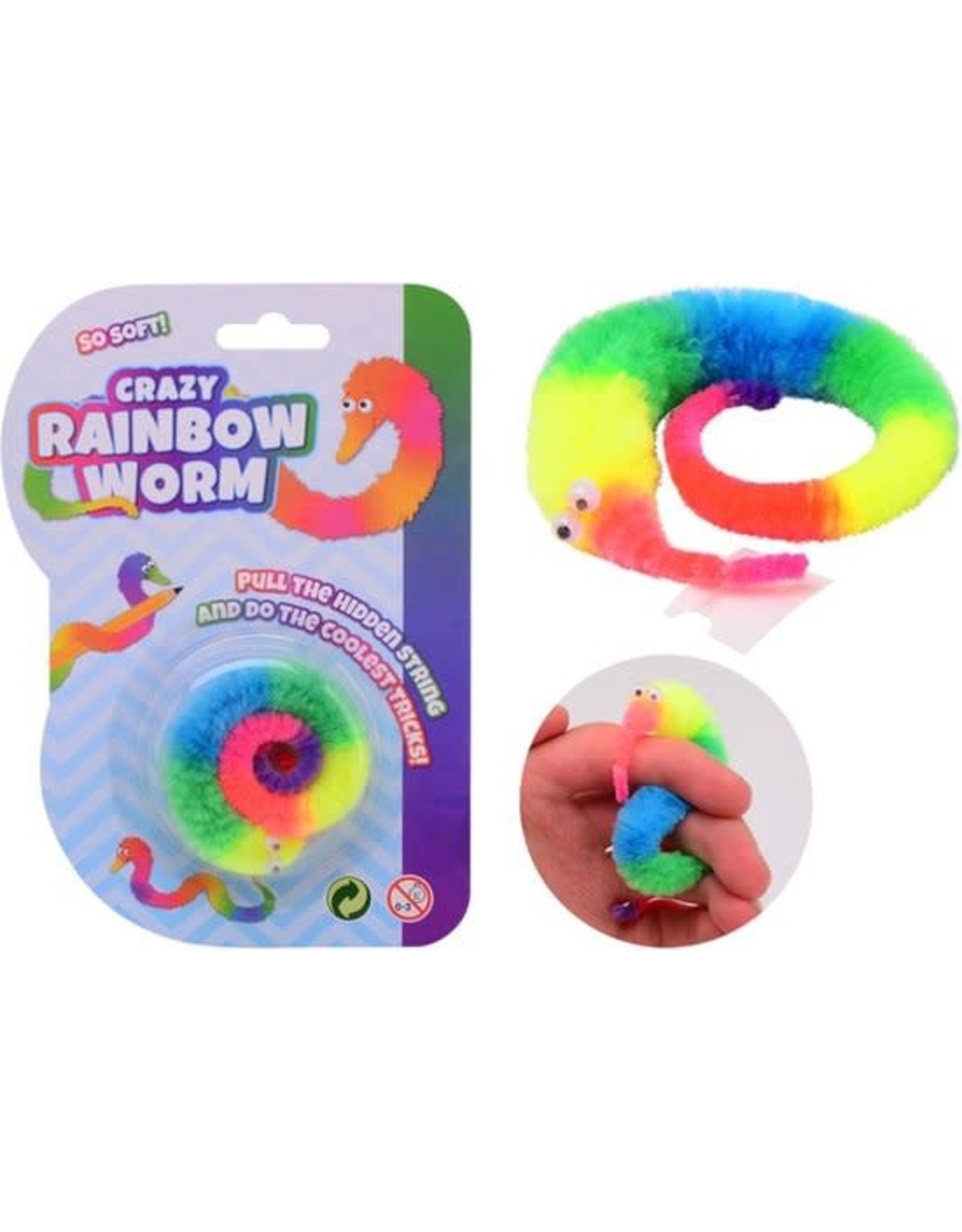 Gekke regenboog worm -Magische Crazy Rainbow Worm - Magic Worm