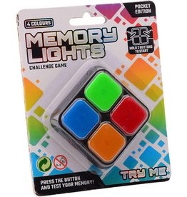 JOHNTOYS Memory Lights pocket editie -Johntoy Memory Lights Pocket Editie Met Licht En Geluid 5 Cm