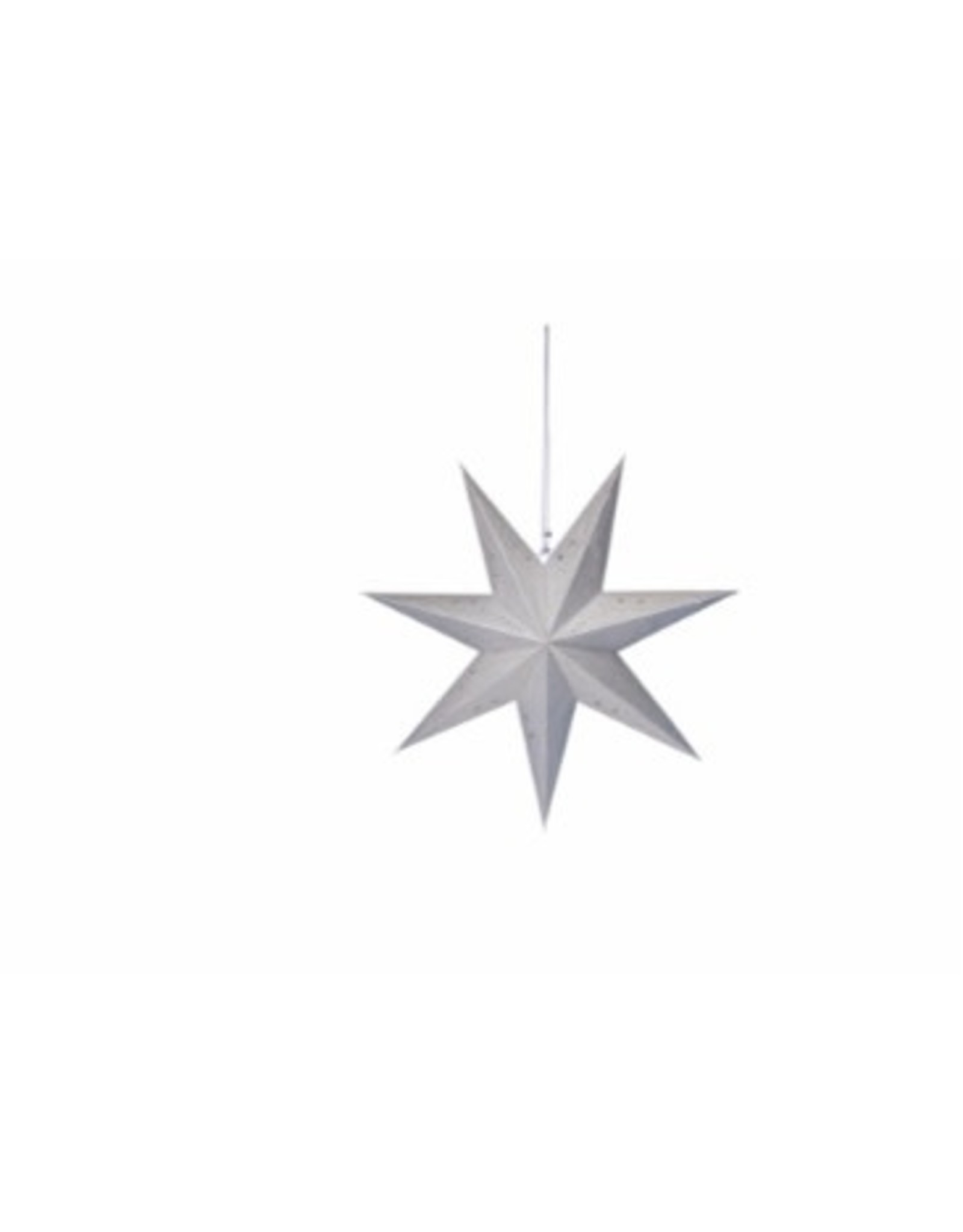 B Living Decorative paper mini star silver glitter 45cm