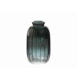 B Living Glas vaas ismay lines pine green H11,8 D7