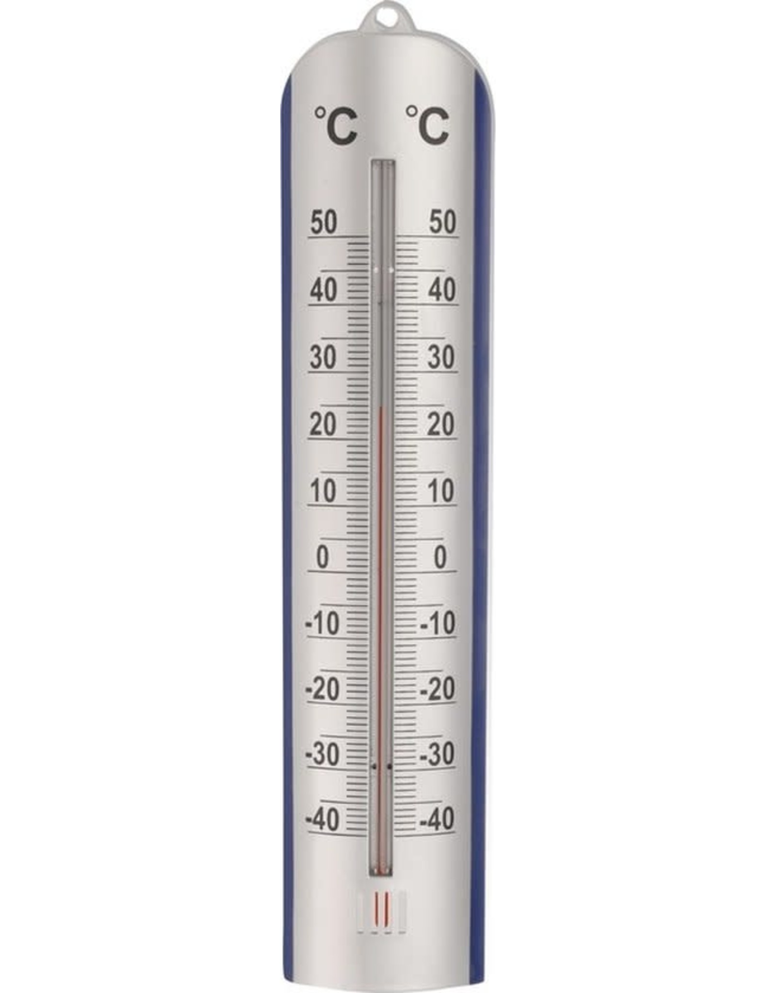 rommel Tijd Jabeth Wilson PRO GARDEN Zilveren binnen/buiten thermometer 6 x 27 cm - Thermometers voor  binnen en buiten - H-BLOK & TOYS