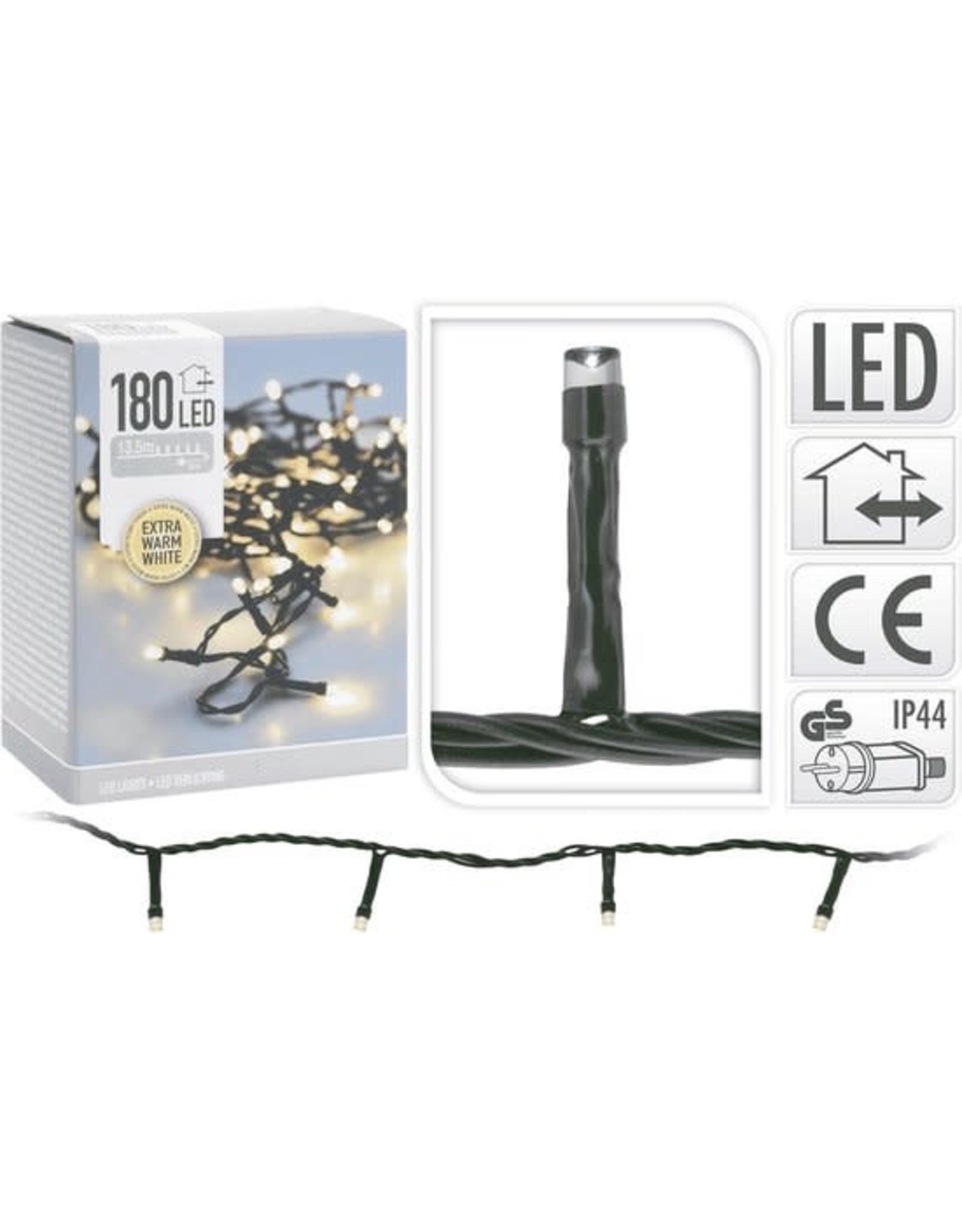 Ways Verlichting 180LED 13.5M Extra Wam Wit - IP44