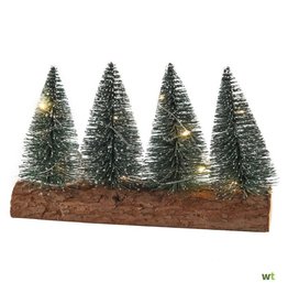 Kerstbomen op stronk incl. verlichting - Groen