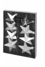MERKLOOS Kerstbal Onbreekbaar Ster 6.50cm 8 stuks - Zilver