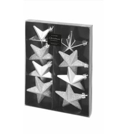 MERKLOOS Kerstbal Onbreekbaar Ster 6.50cm 8 stuks - Zilver