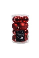 Kerstbal Onbreekbaar 3.00cm 24 stuks - Rood