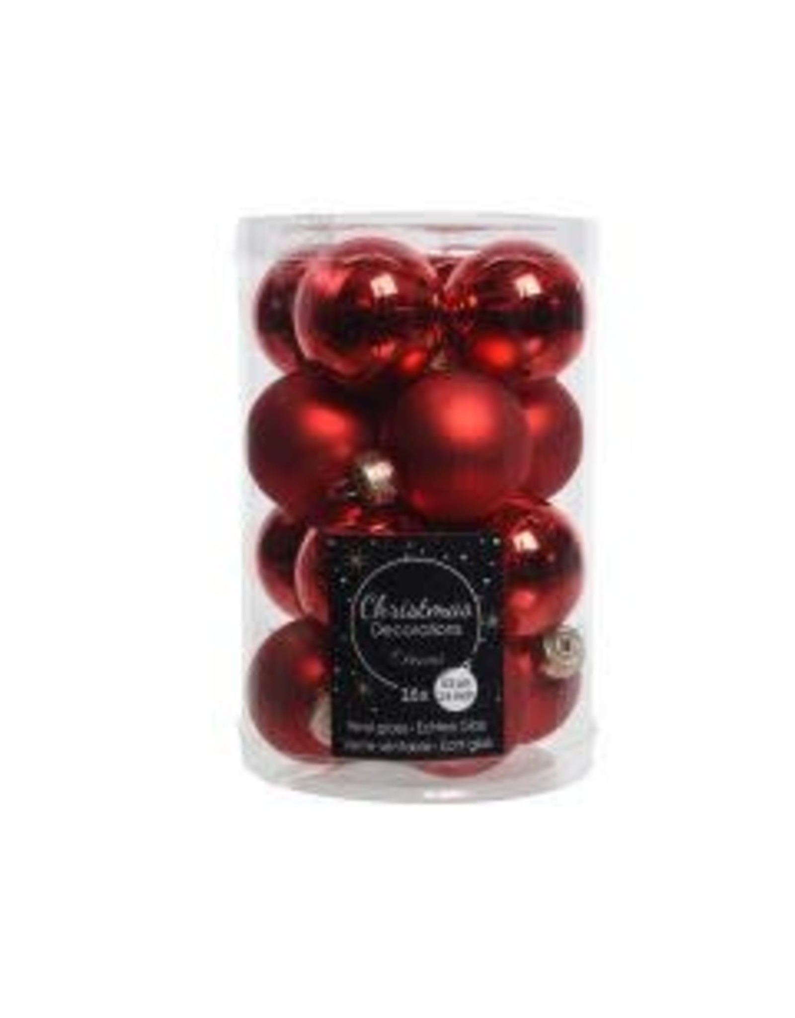 Kerstbal Onbreekbaar 3.00cm 24 stuks - Rood