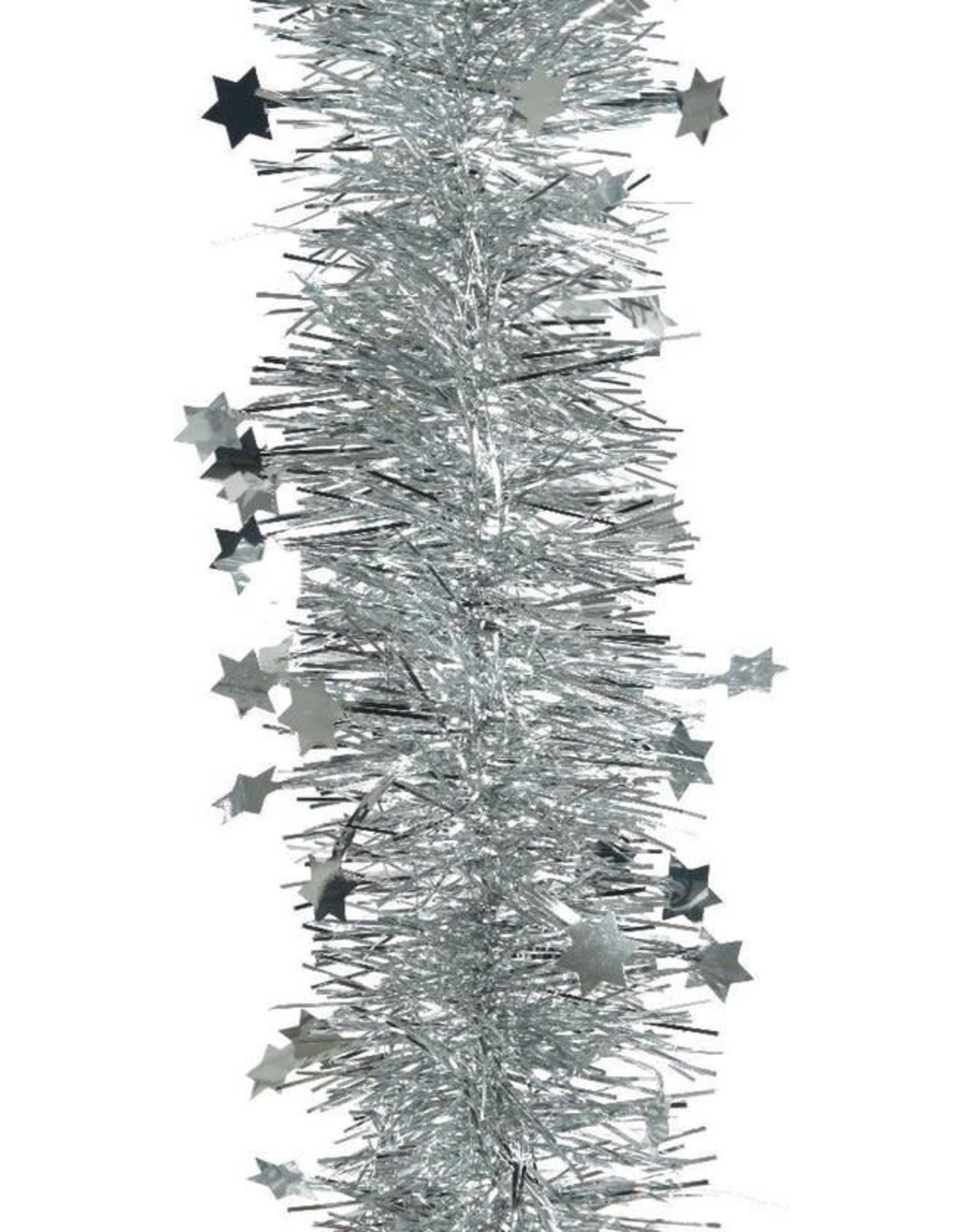 Kerst Slinger Stars 270cm - Zilver