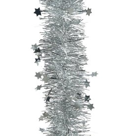 Kerst Slinger Stars 270cm - Zilver