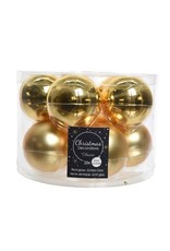 Decoris Kerstbal Glas 6.00cm 10 stuks - Goud