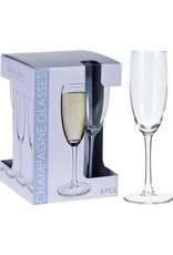 EXCELLENT HOUSEWARE Champagneglas set 18cl 4 stuks