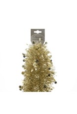 Decoris Kerst Slinger Stars 270cm - Goud