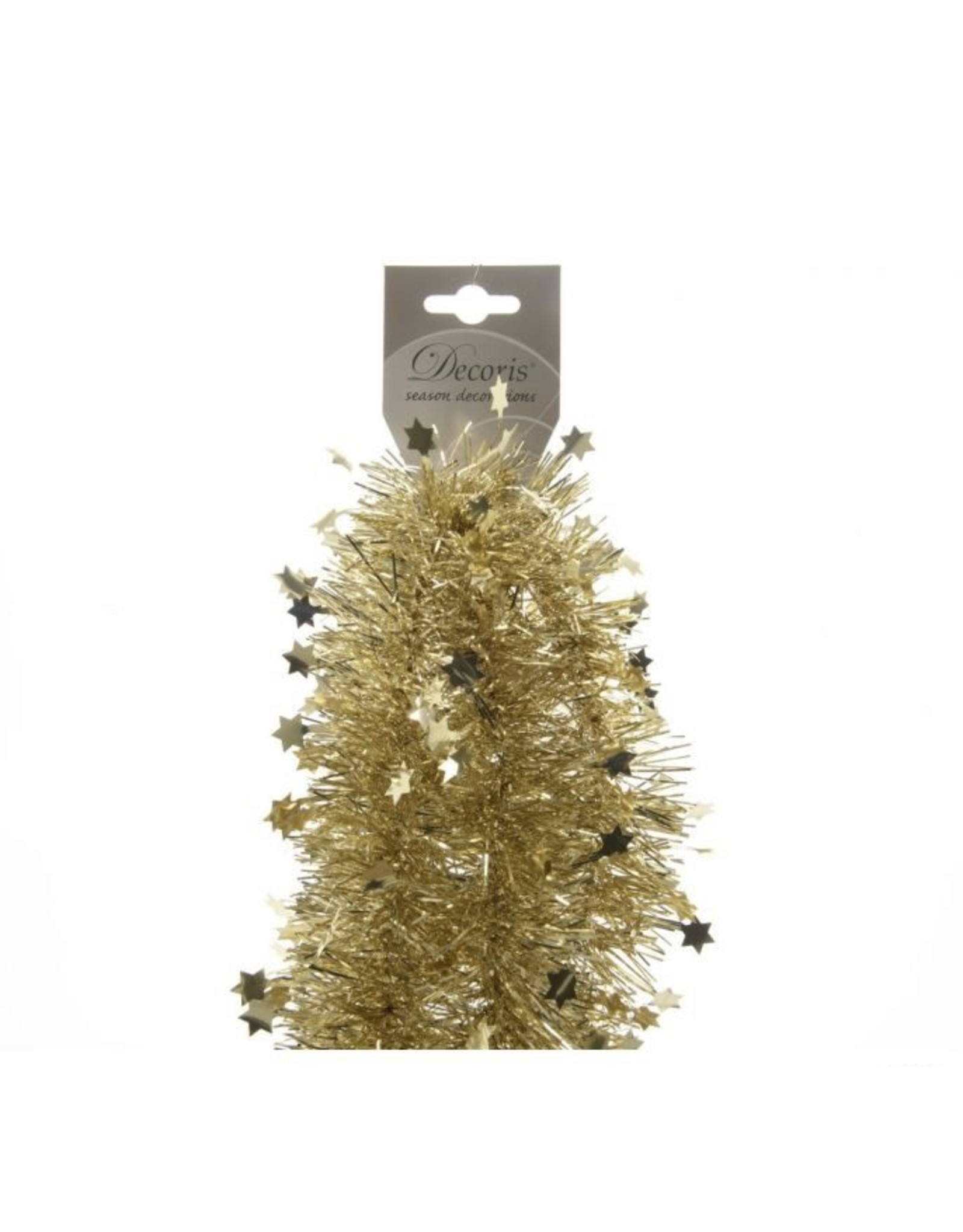 Decoris Kerst Slinger Stars 270cm - Goud