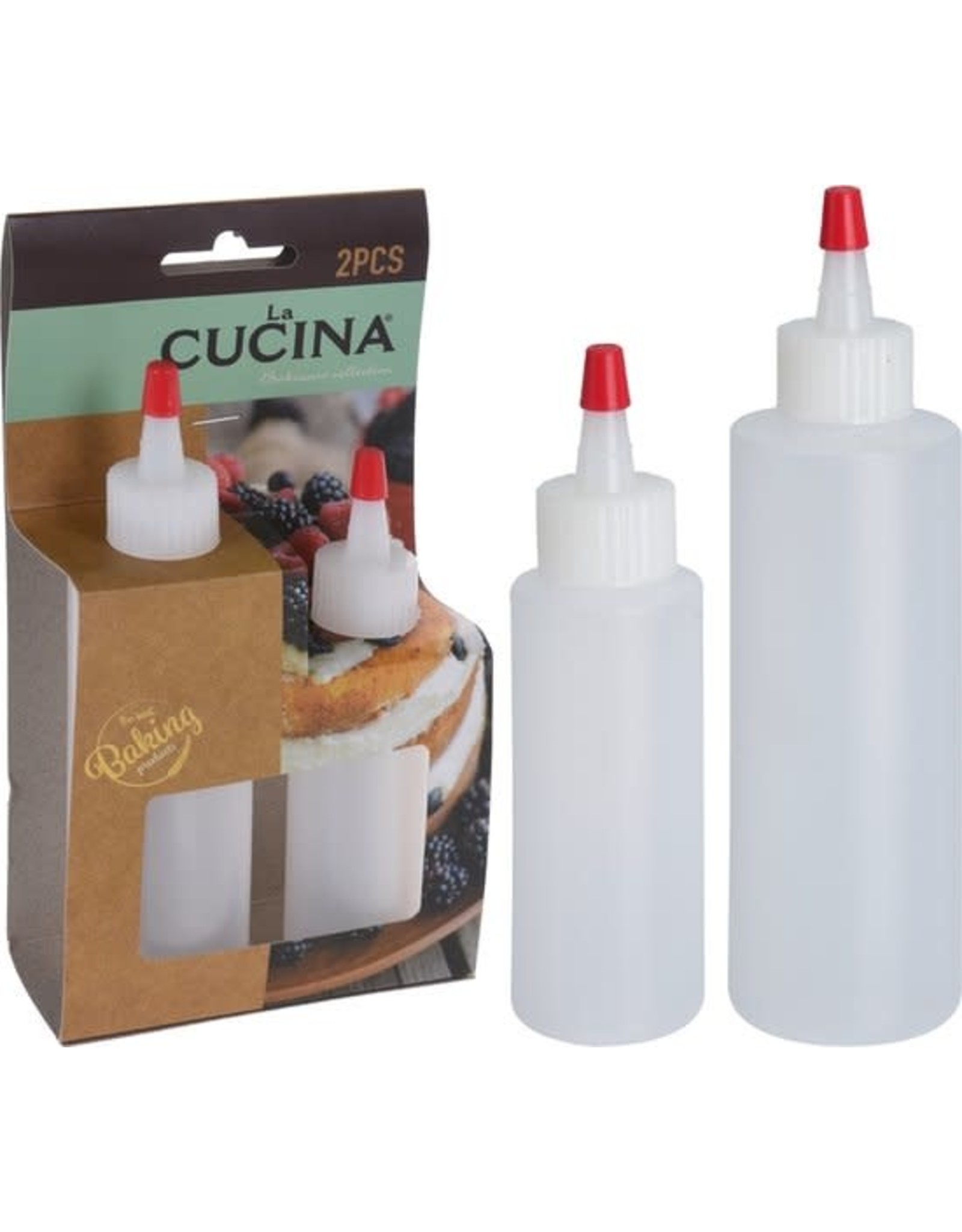 LA CUCINA Garneerfles set van 2 stuks 98x40x175mm