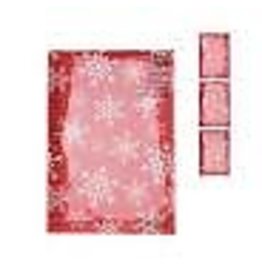 EXCELLENT HOUSEWARE Kerst Tafelkleed 130x180cm Rood 3 assorti