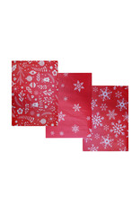 EXCELLENT HOUSEWARE Kerst Tafelkleed 130x180cm Rood 3 assorti