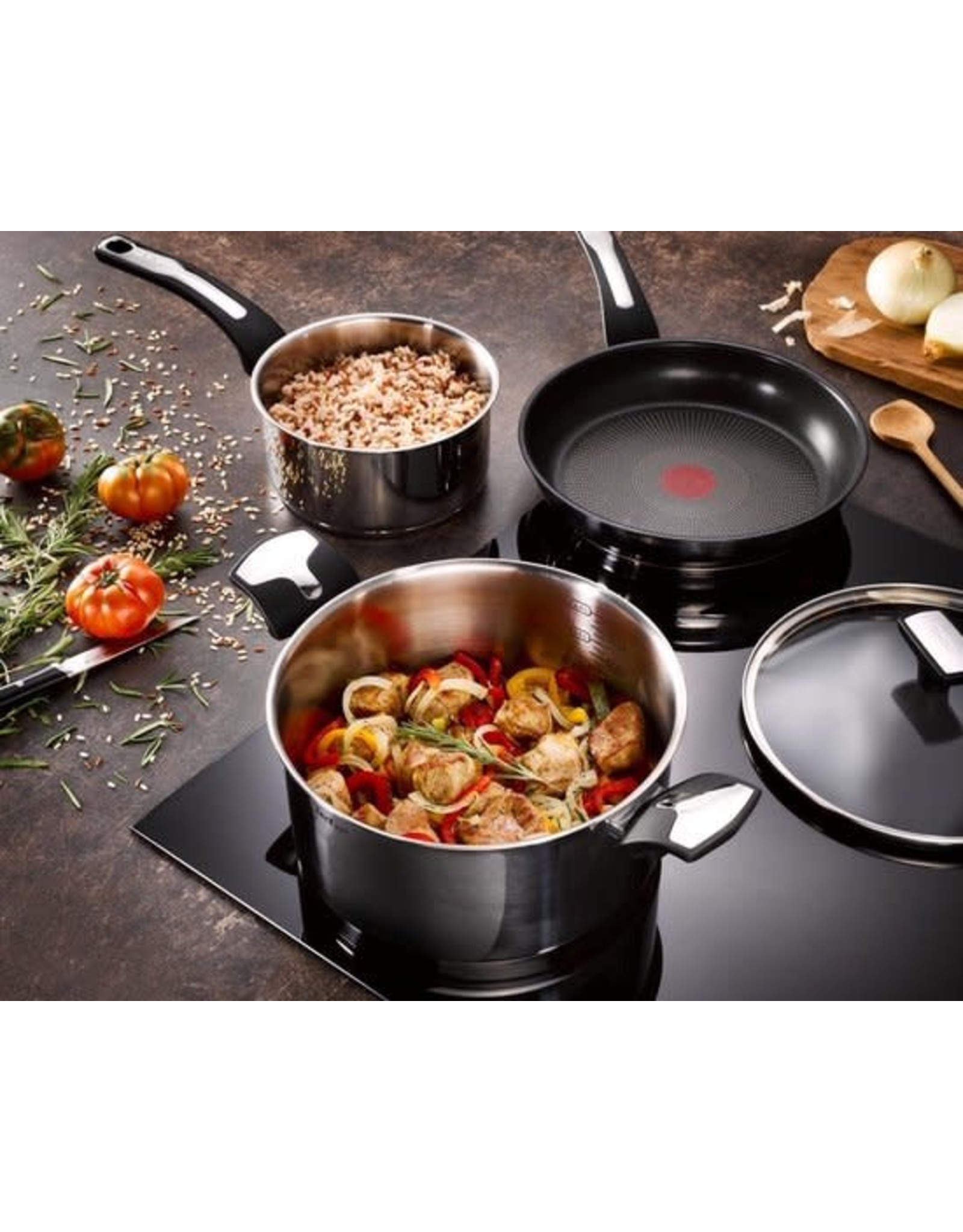 TEFAL Tefal - Emotion Kookpan met Deksel - Ø24cm - 5.2 Liter
