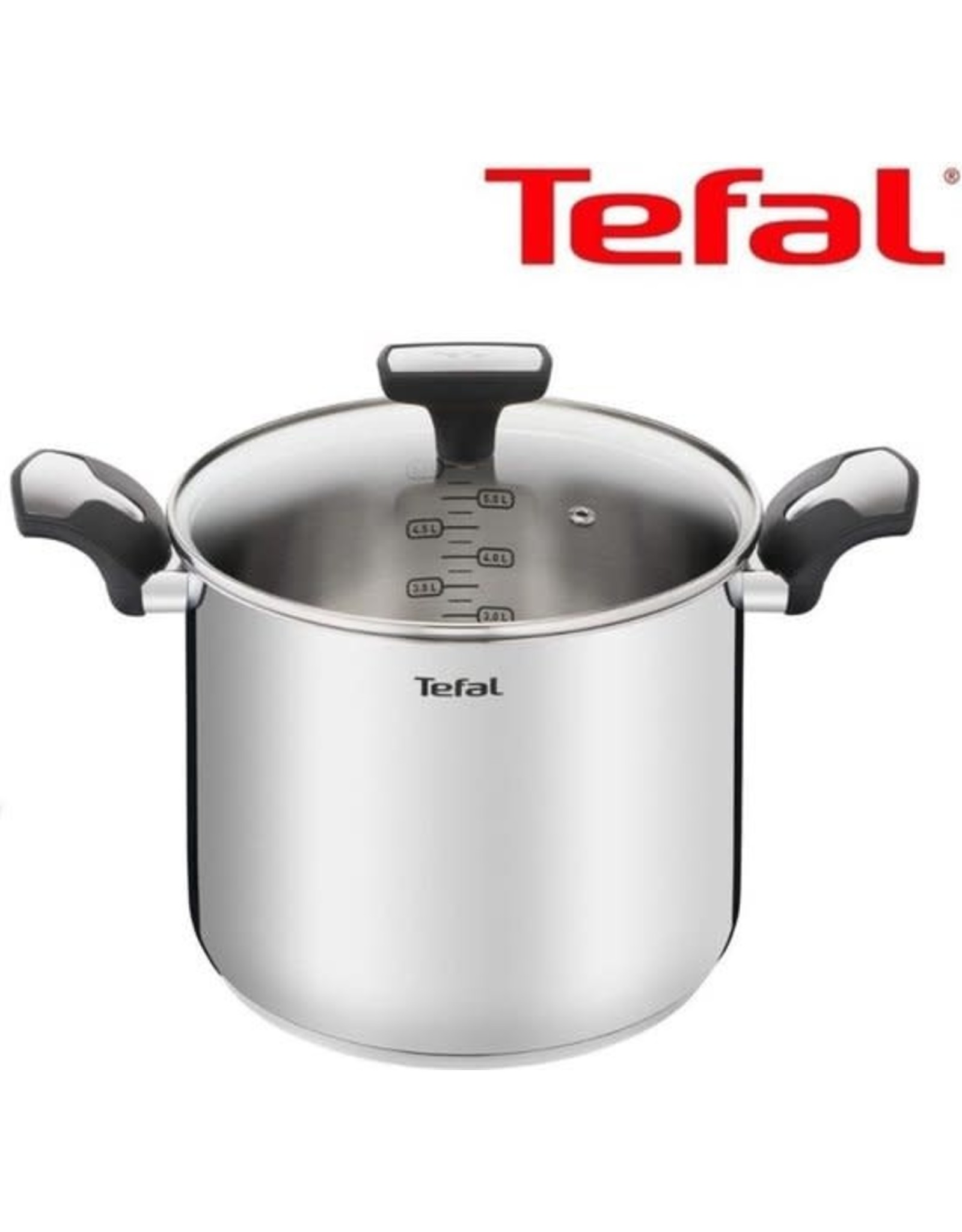 TEFAL Tefal Emotion hoge kookpan 22 cm doorsnee E3016104 - 6,1 ltr - voor pasta of soep