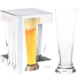 EXCELLENT HOUSEWARE Bierglazen 37 cl - 4 stuks